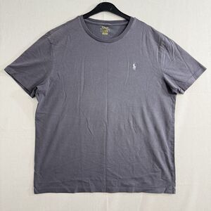 Polo Ralph Lauren Shirt Mens Grey Short Sleeve TShirt Crew Neck Size Large